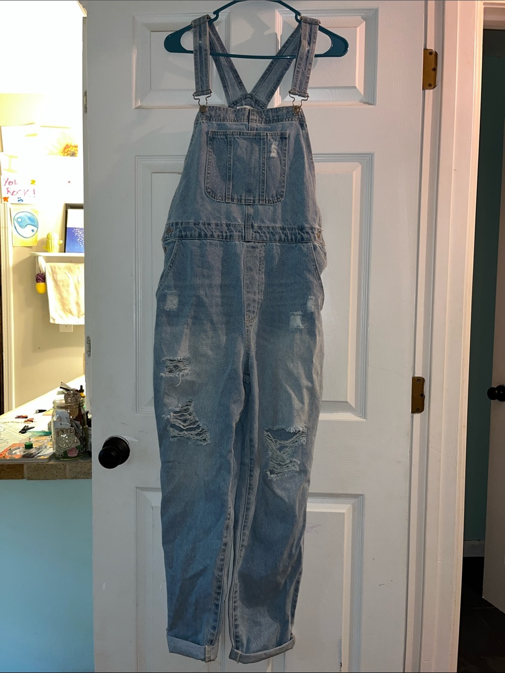 Wax jean - (L) youth or Womens overalls